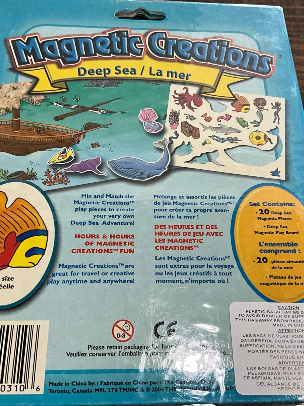 Lot of 2 Vintage 2004 Magnetic Creations Activity Sets Deep Sea 4 Seasons NOS